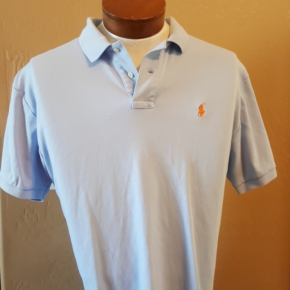 Powder blue Ralph Lauren polo